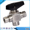 Unique 3 Way High Pressure Ball Valve